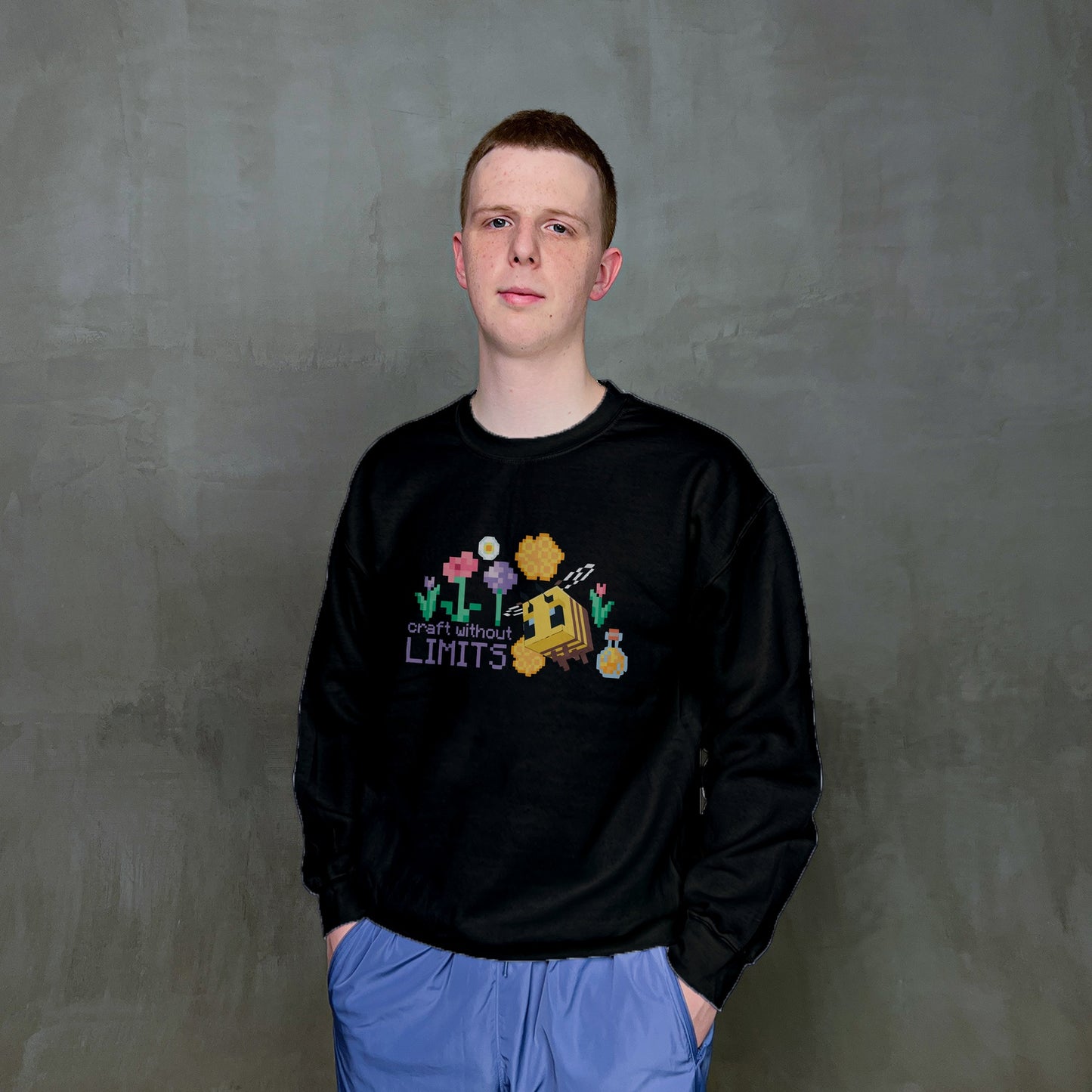 Світшот "Пчела Minecraft"