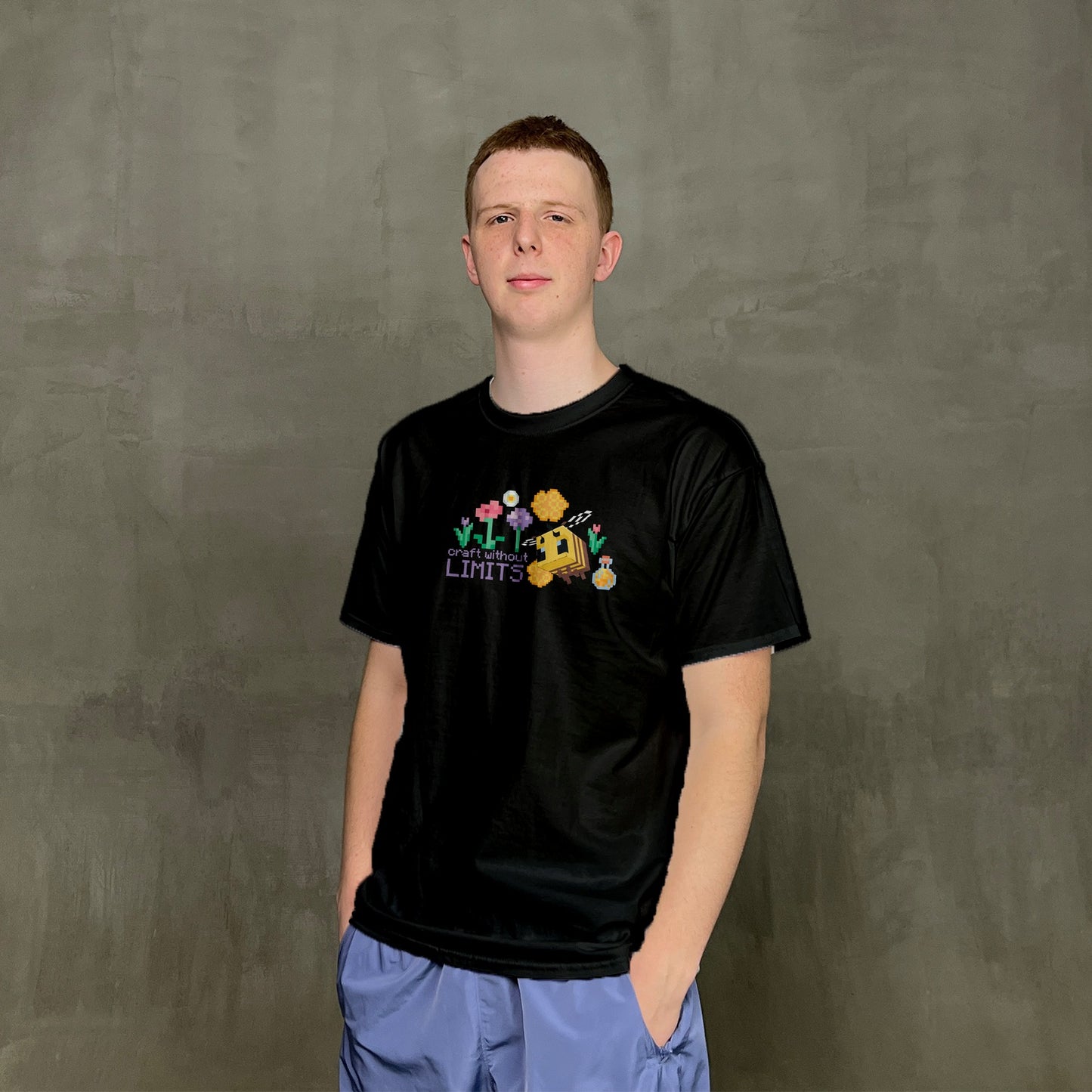 Чоловіча футболка "Пчела Minecraft"