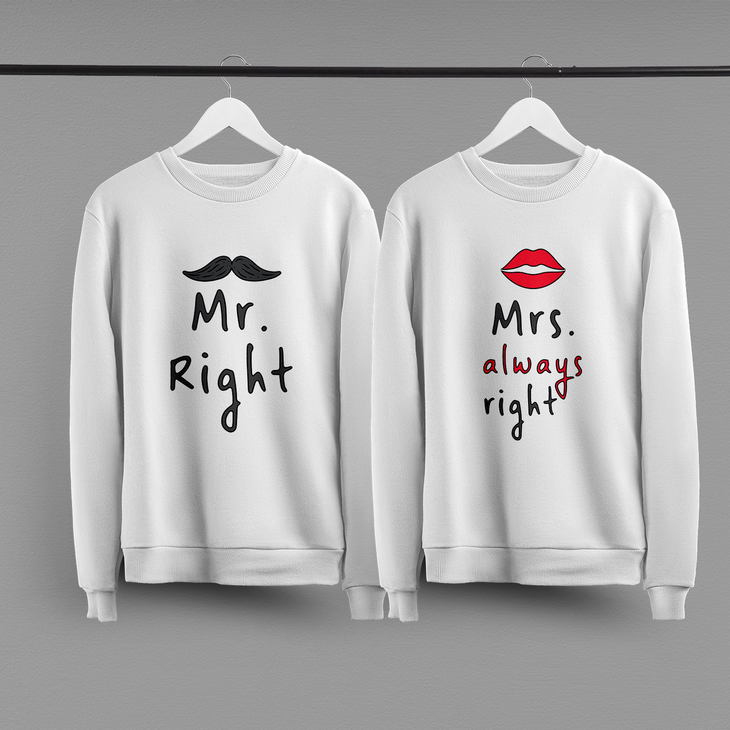 Парні світшоти "Mr. and Mrs. right"