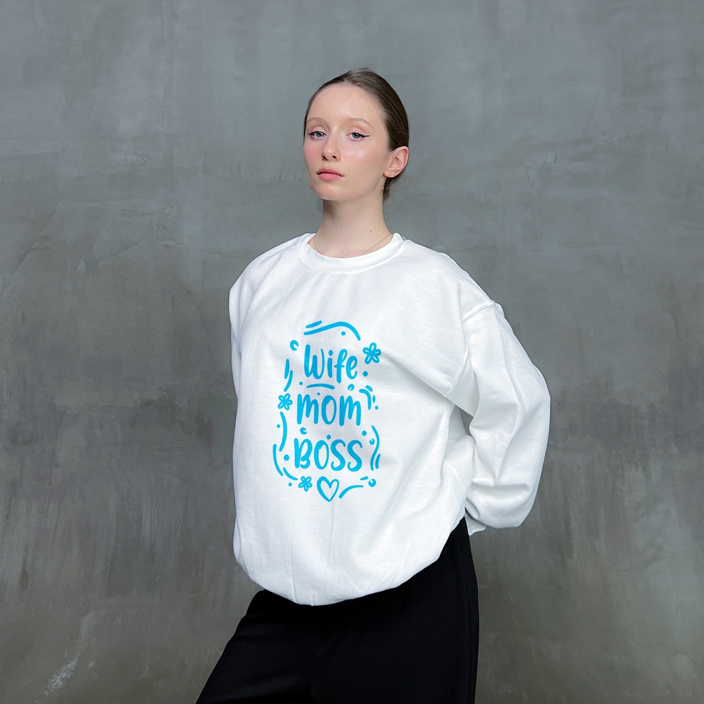 Світшот "Wife mom boss"
