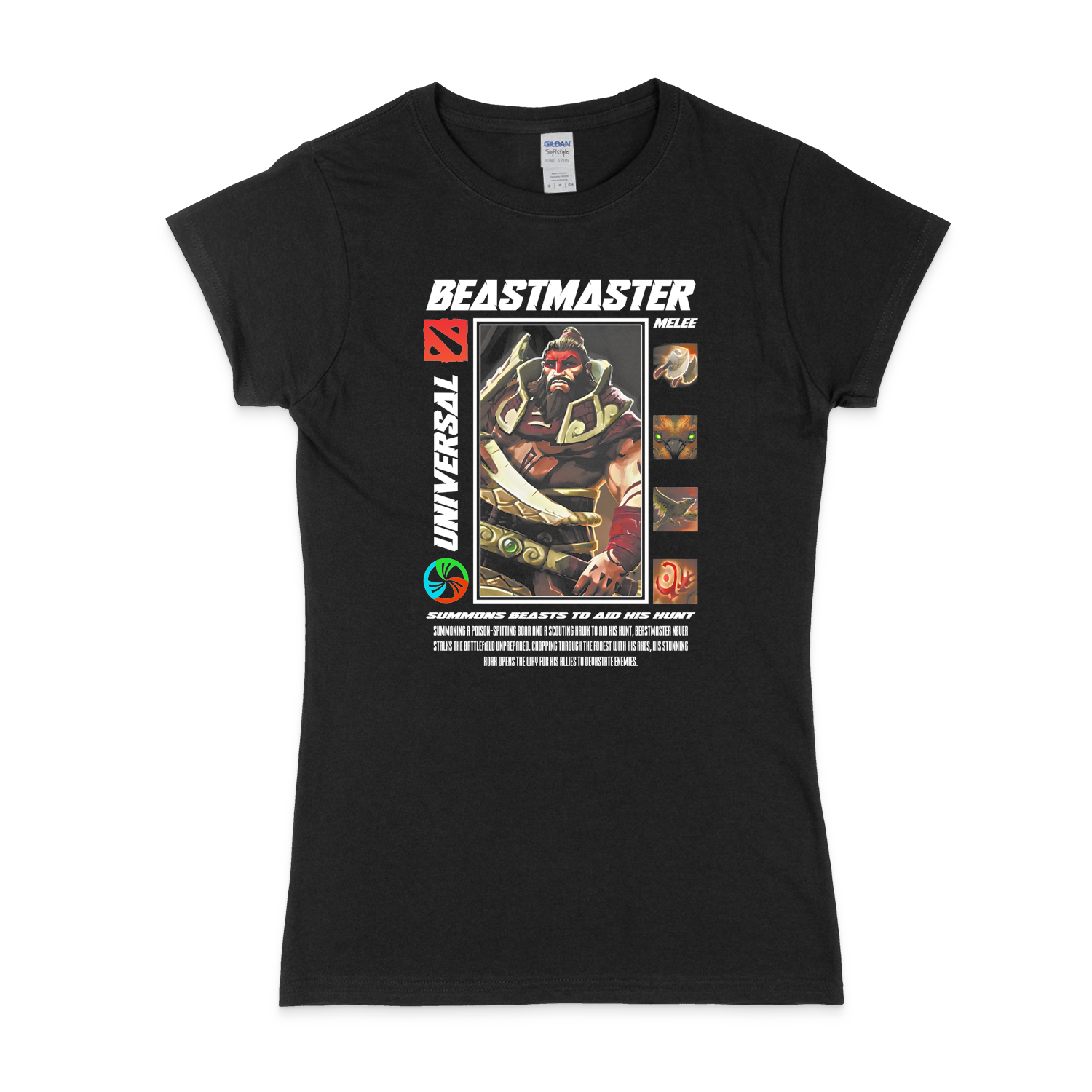 Жіноча футболка "BEASTMASTER - HALFTONE" - Futboss