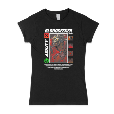 Жіноча футболка "BLOODSEEKER - HALFTONE"