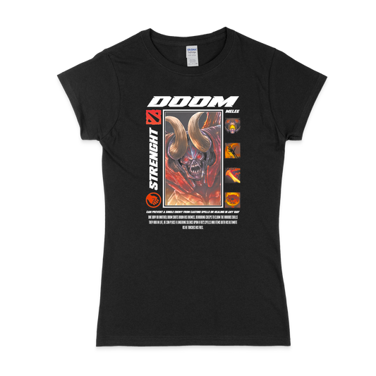 Жіноча футболка "DOOM - HALFTONE" - Futboss