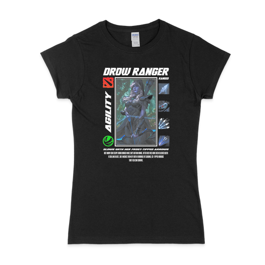 Жіноча футболка "DROW RANGER - HALFTONE" - Futboss