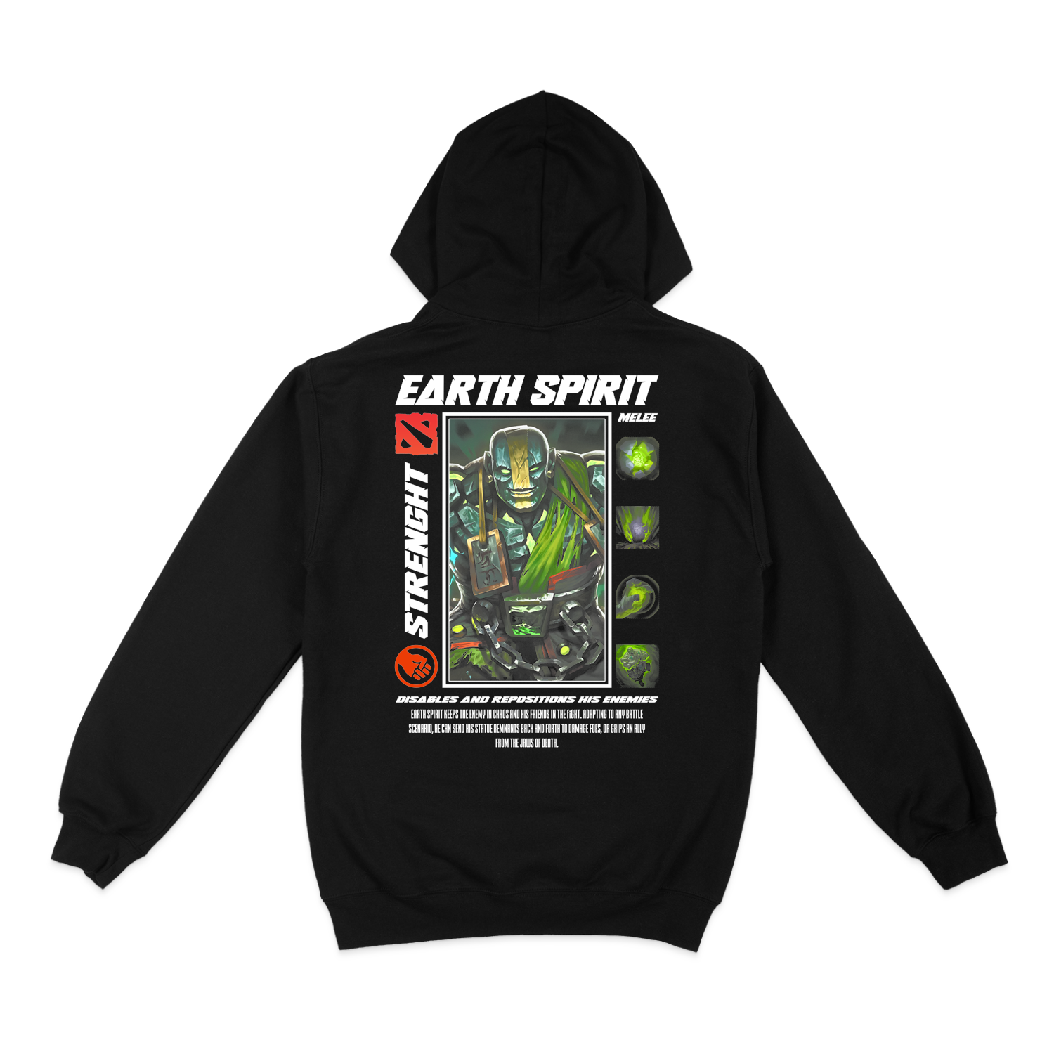 Толстовка (худі) "EARTH SPIRIT - HALFTONE" - Futboss