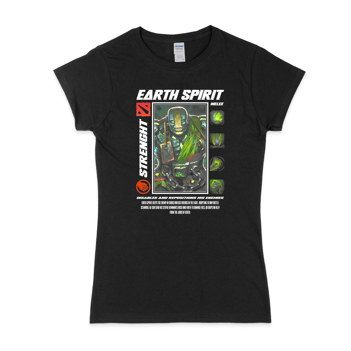 Жіноча футболка "EARTH SPIRIT - HALFTONE" - Futboss