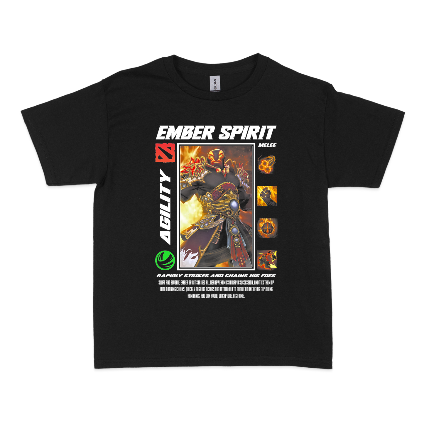 Чоловіча футболка "EMBER SPIRIT - HALFTONE" - Futboss