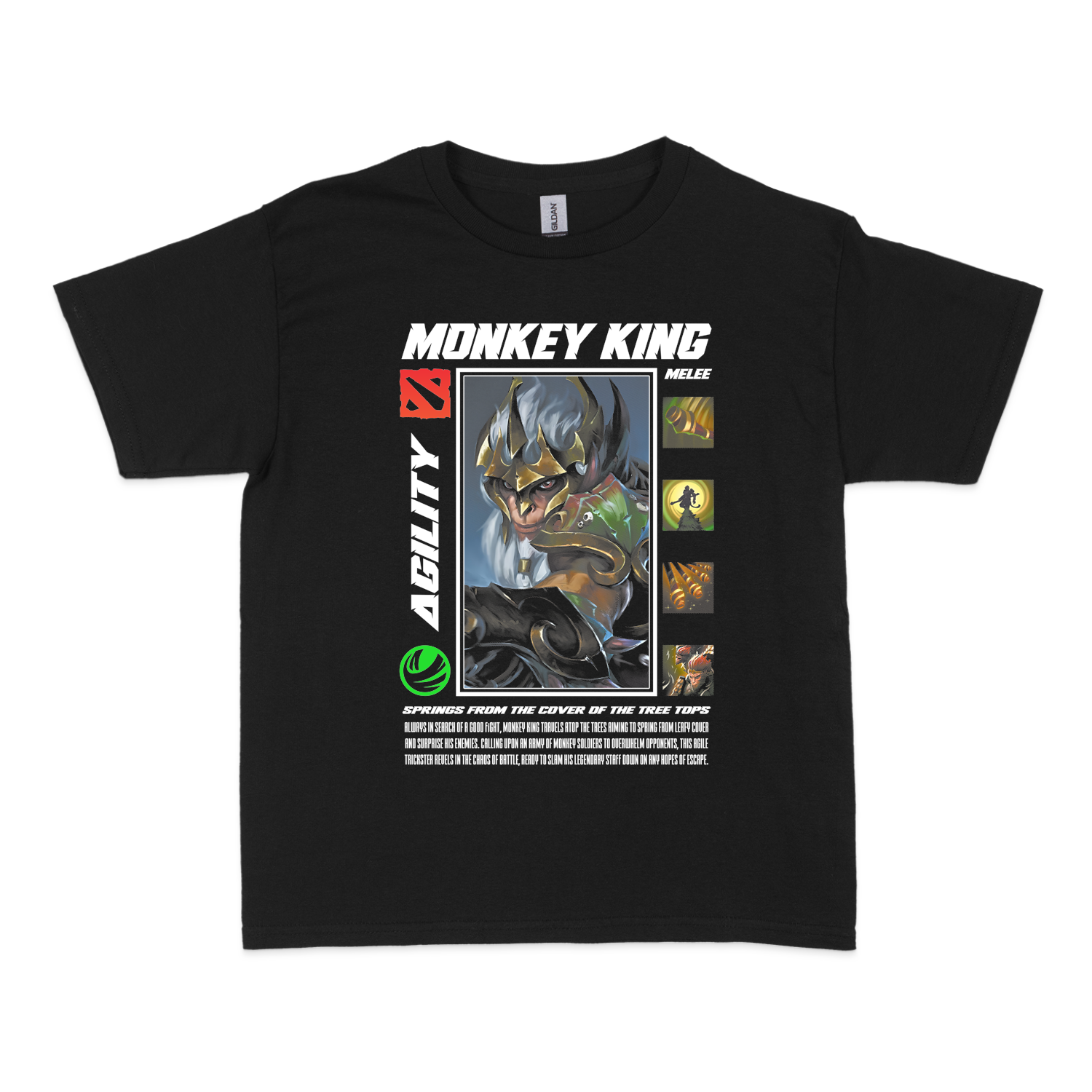 Чоловіча футболка "MONKEY KING - HALFTONE" - Futboss