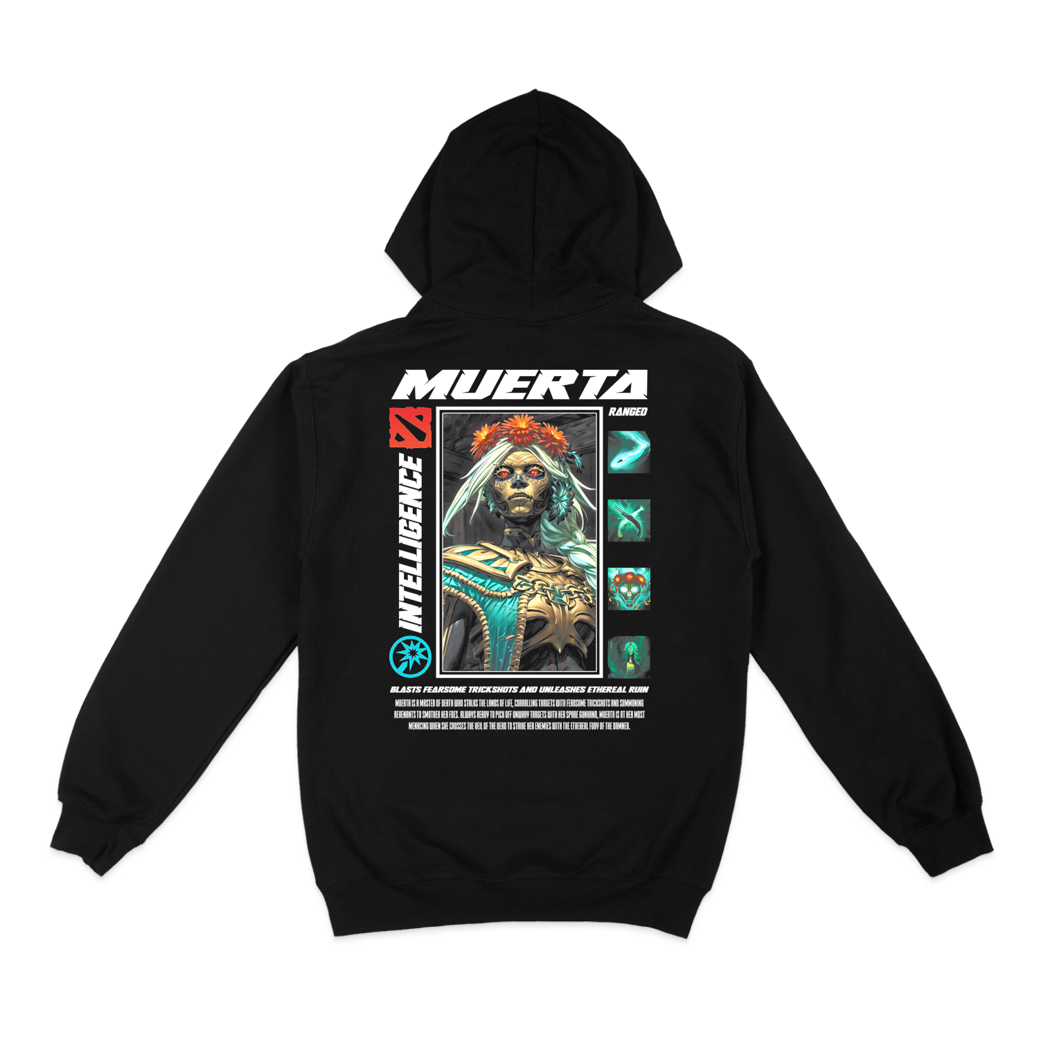 Толстовка (худі) "MUERTA - HALFTONE" - Futboss