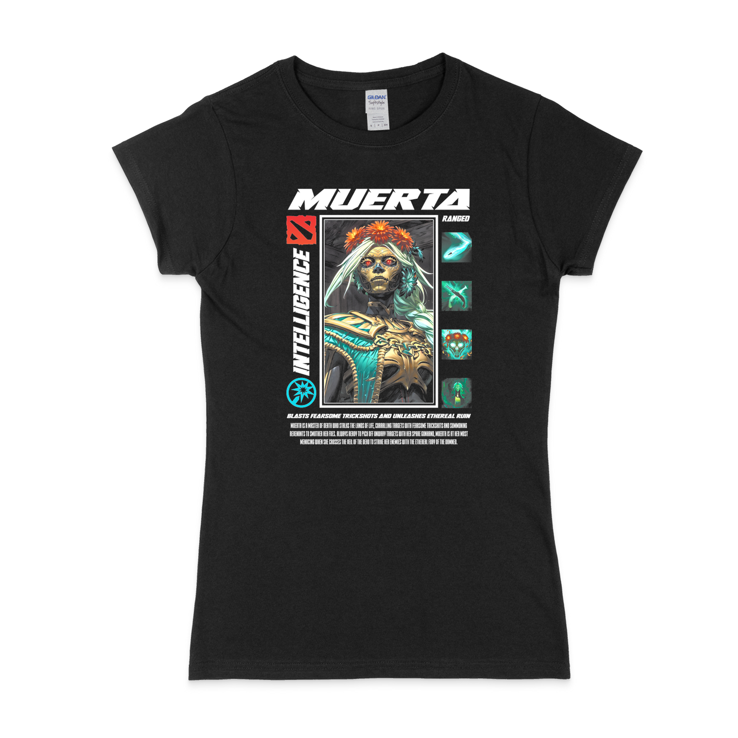 Жіноча футболка "MUERTA - HALFTONE" - Futboss