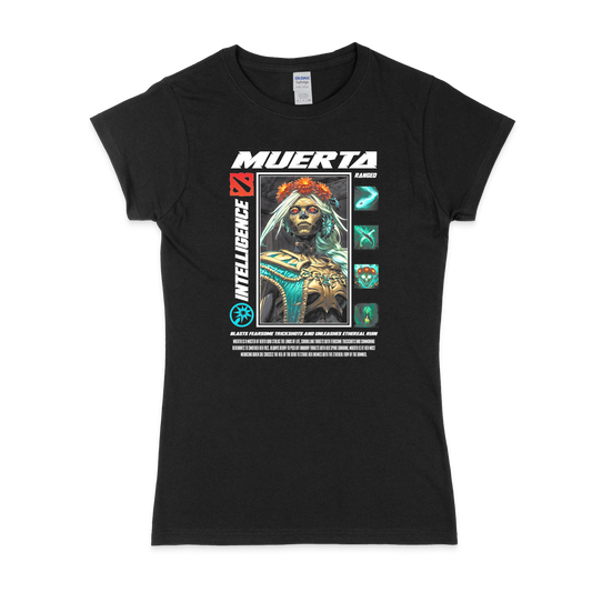 Жіноча футболка "MUERTA - HALFTONE" - Futboss