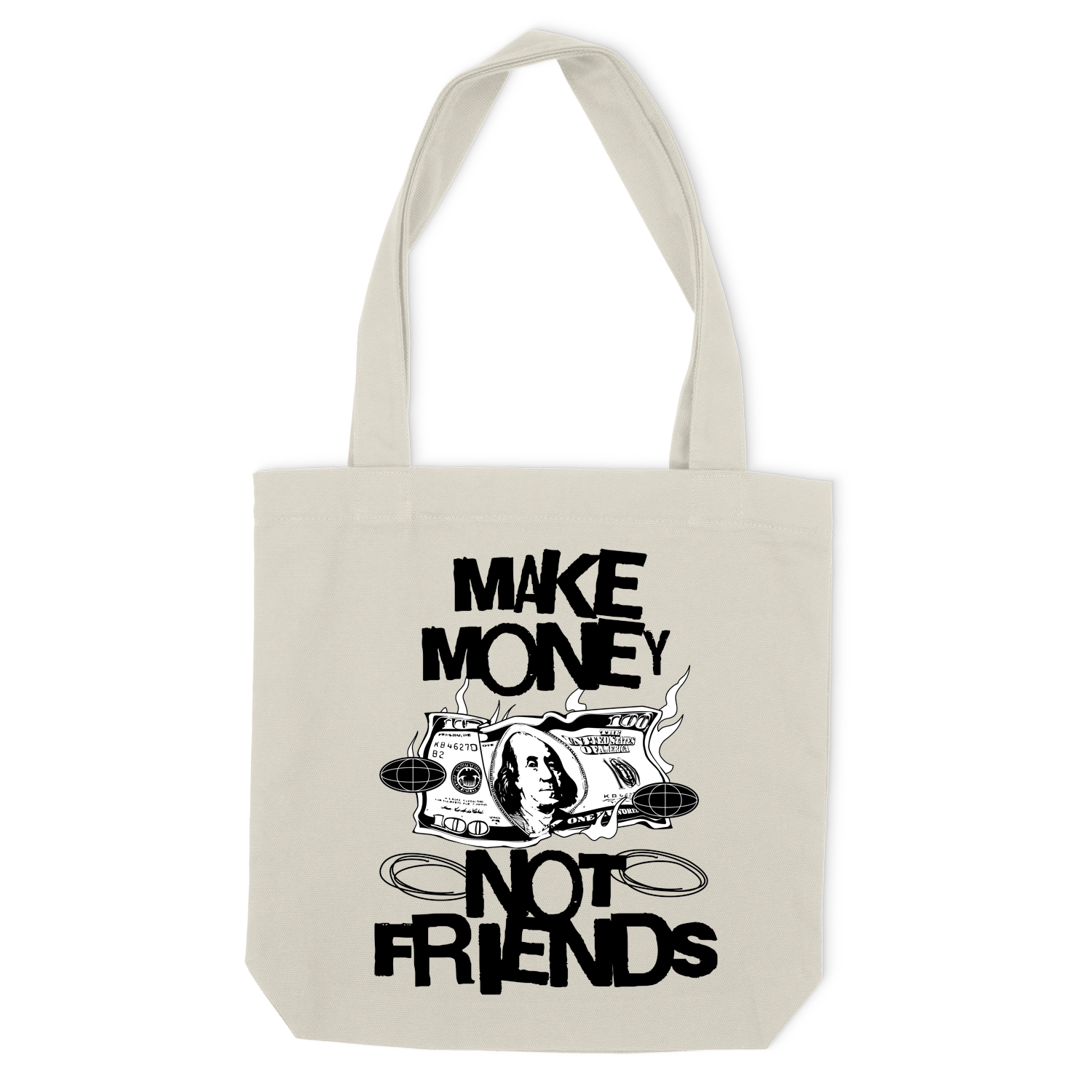 Еко сумка "Make money not friends"