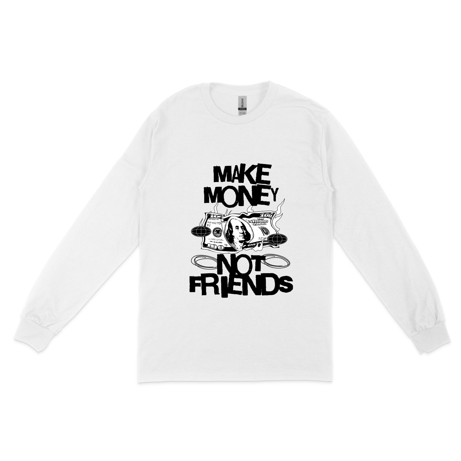 Світшот "Make money not friends"