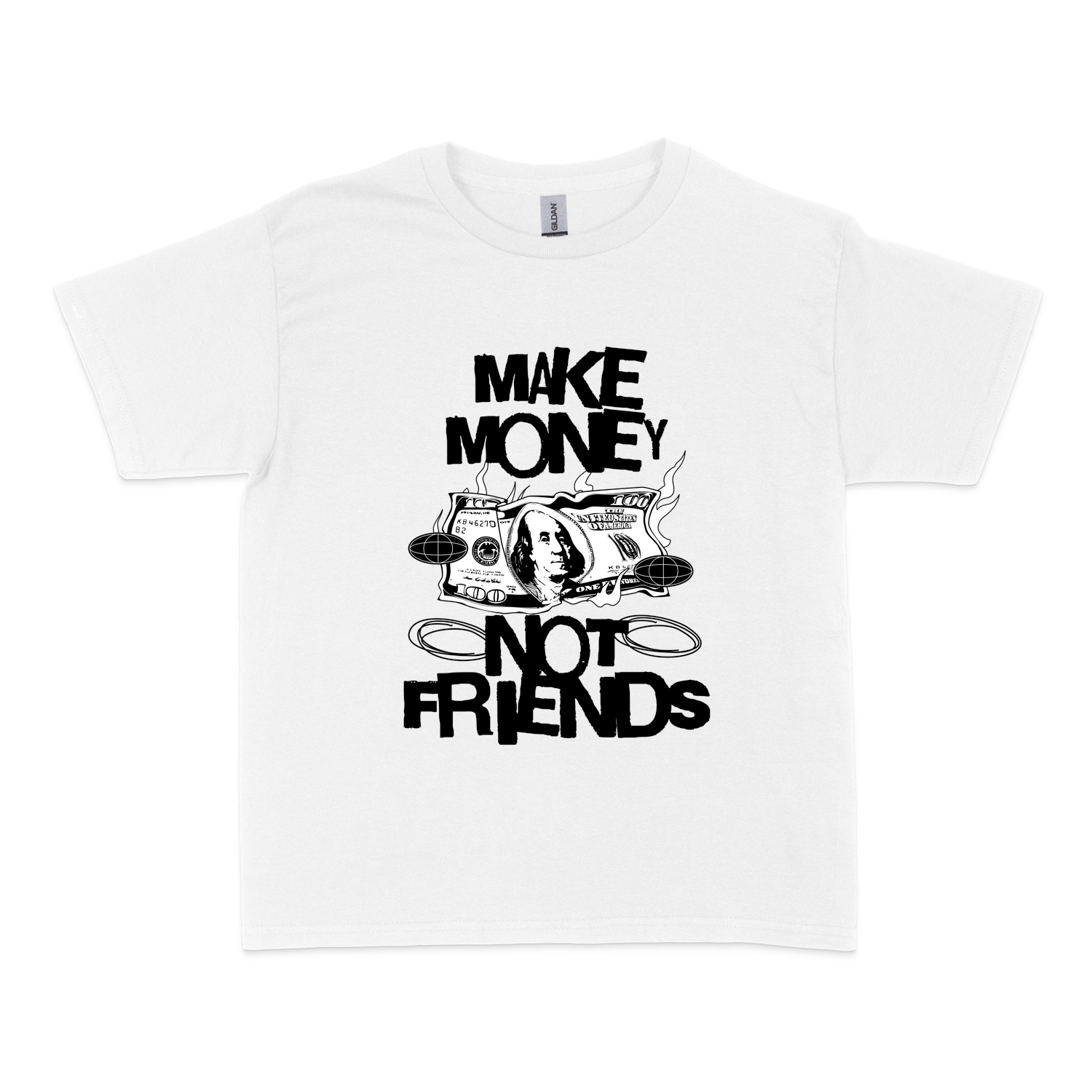 Чоловіча футболка "Make money not friends"