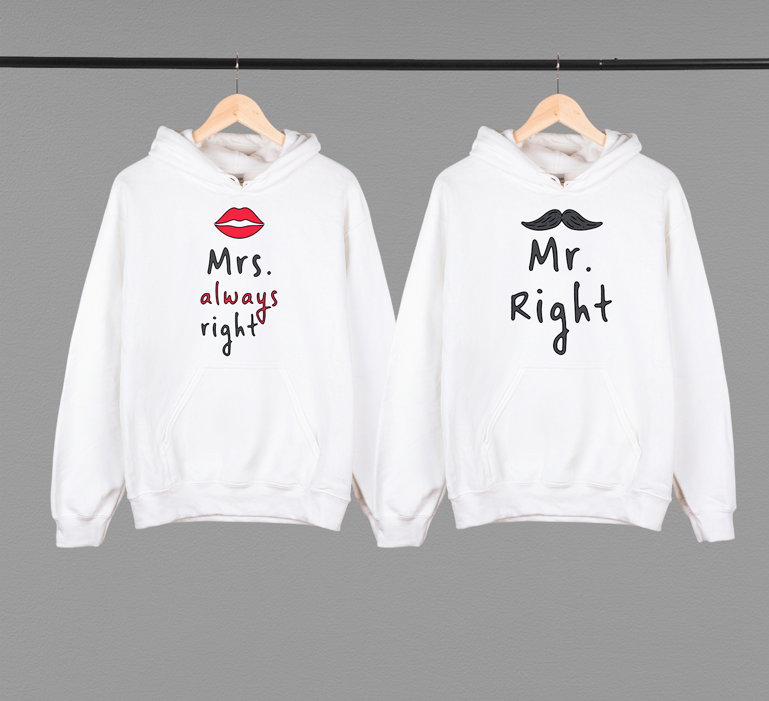 Парні худі "Mr. and Mrs. right"
