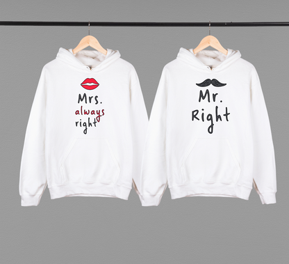 Парні худі "Mr. and Mrs. right"