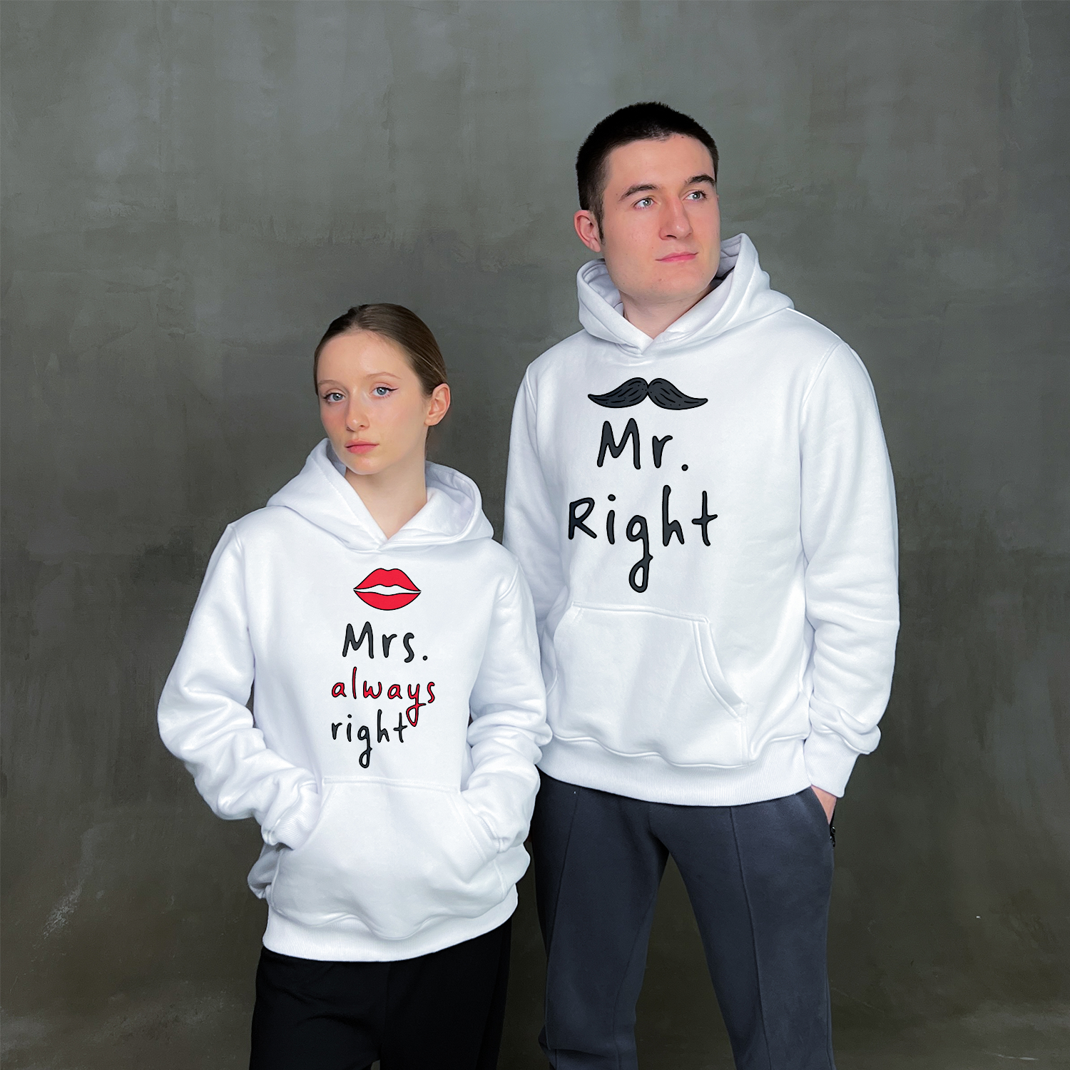 Парні худі "Mr. and Mrs. right"