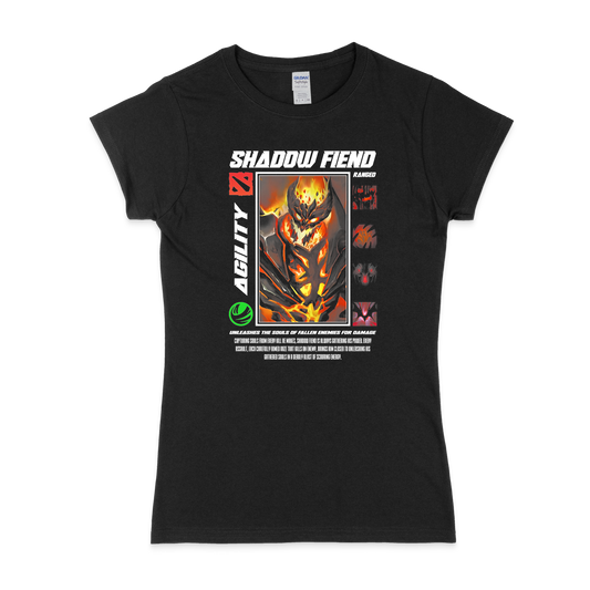 Жіноча футболка "SHADOW FIEND - HALFTONE" - Futboss