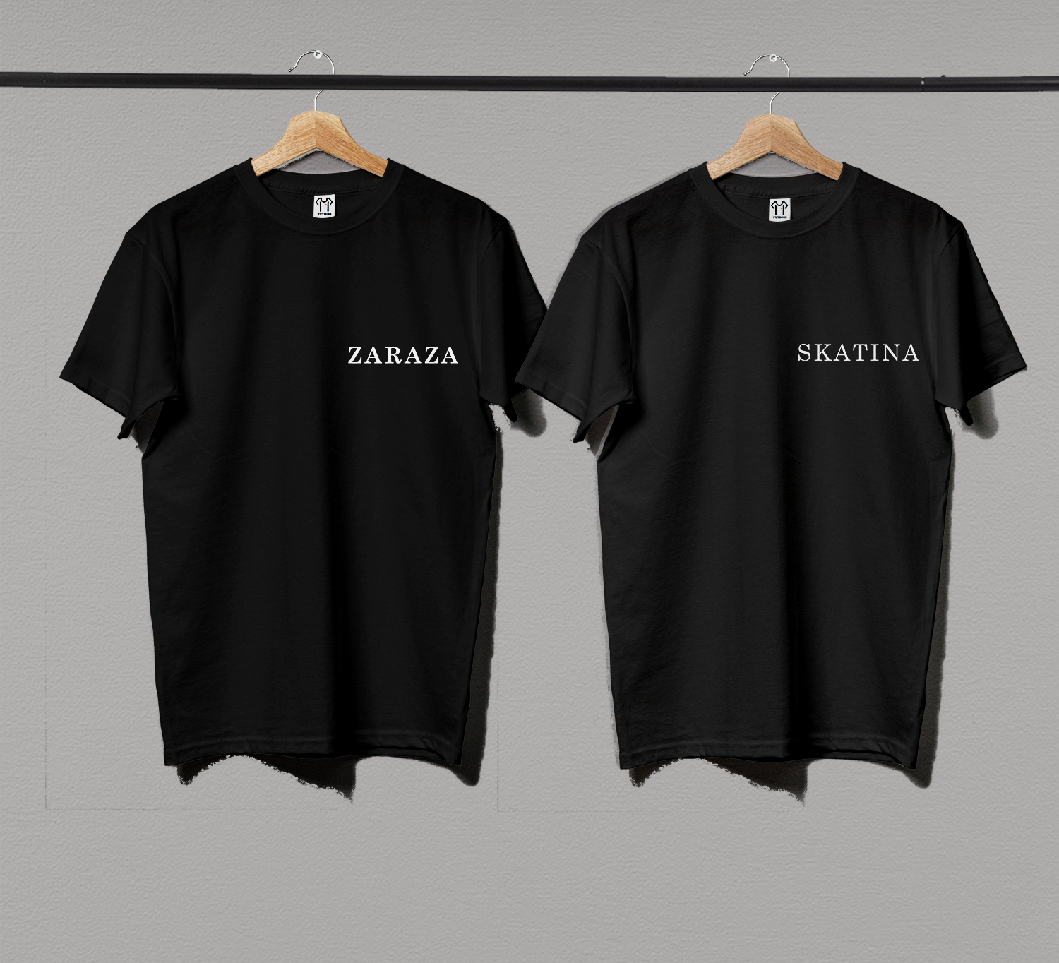 Парні футболки "Zaraza Skatina"
