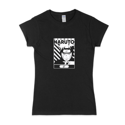 Жіноча футболка "Naruto Uzumaki Naruto Black and White"