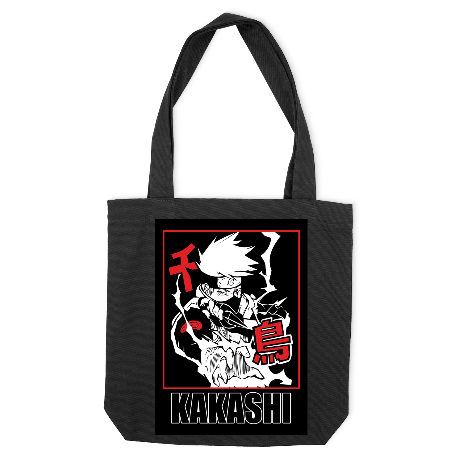 Еко-сумка "Naruto Kakashi Black and White" - Futboss