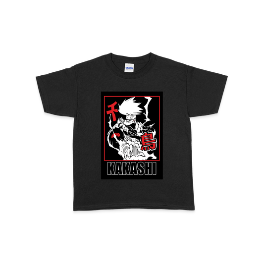 Дитяча футболка "Naruto Kakashi Black and White" - Futboss