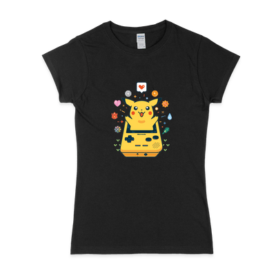 Жіноча футболка "Pokemon Pickachu and Game Boy"