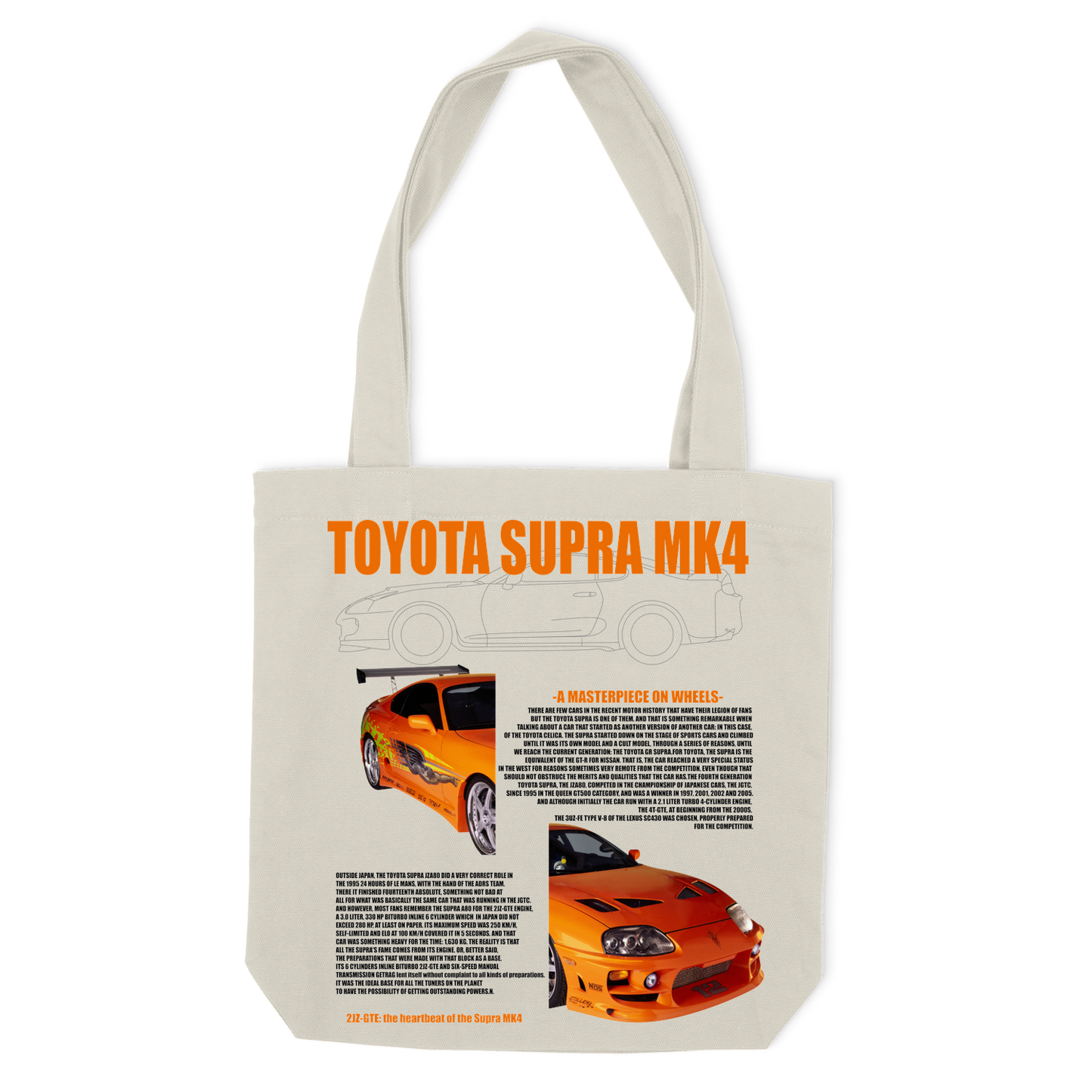 Еко-сумка "Toyota supra MK4" - Futboss