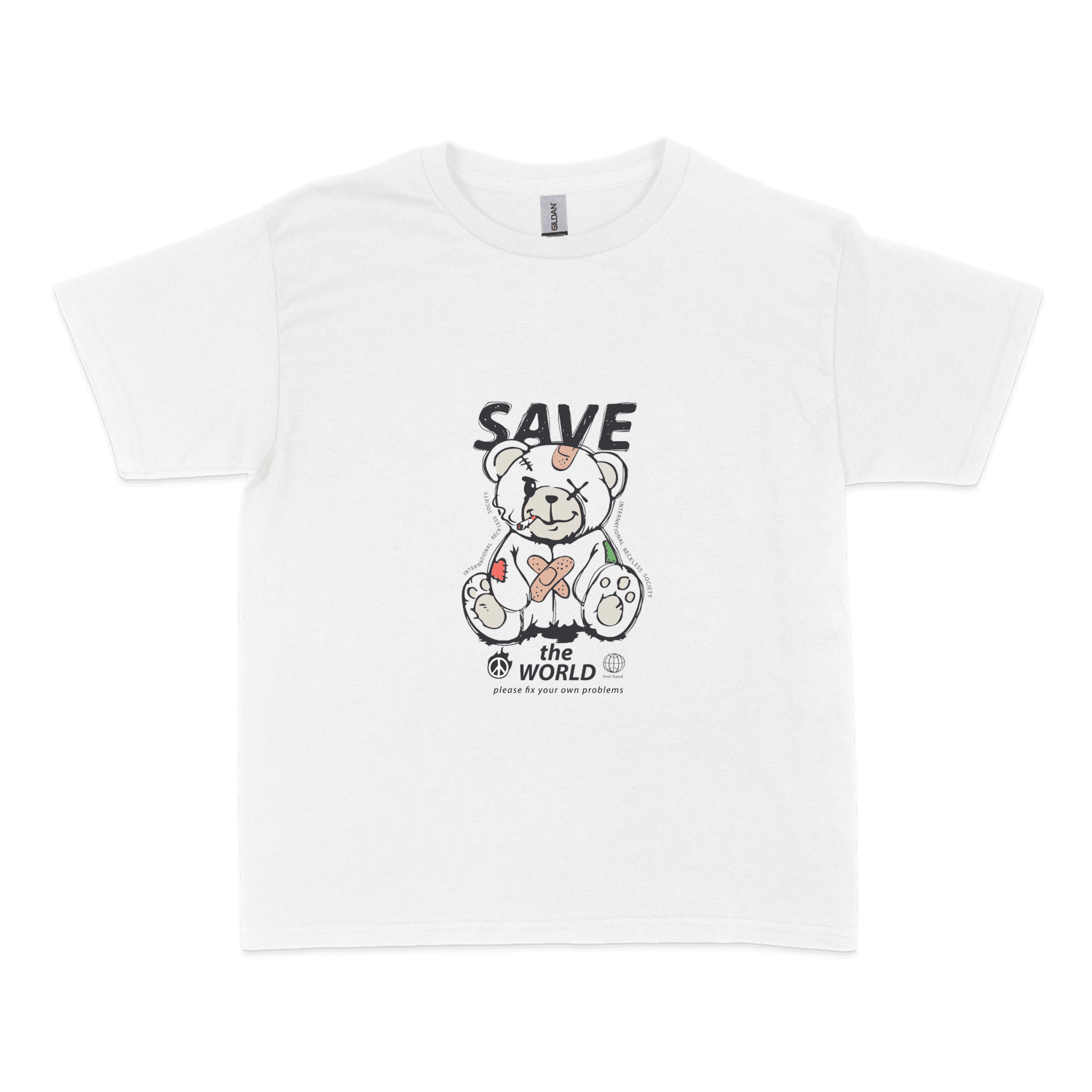 Чоловіча футболка "SAVE THE WORLD" - Futboss