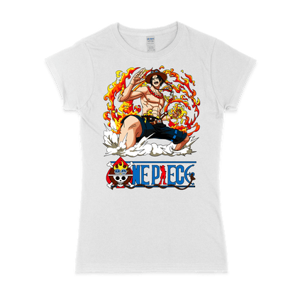 Жіноча футболка "One Piece Ейс: Вогняний Кулак" - Futboss