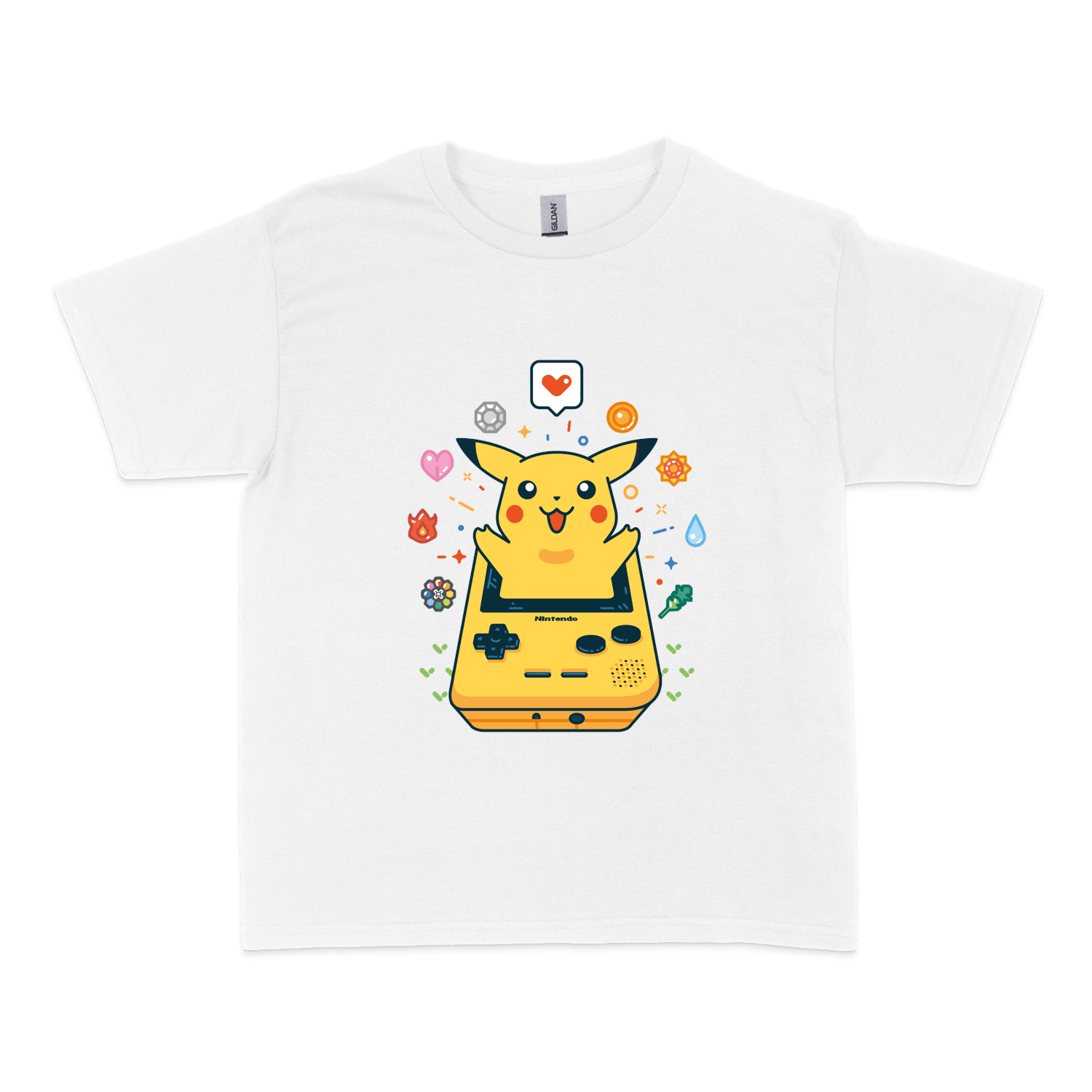 Чоловіча футболка "Pokemon Pickachu and Game Boy"