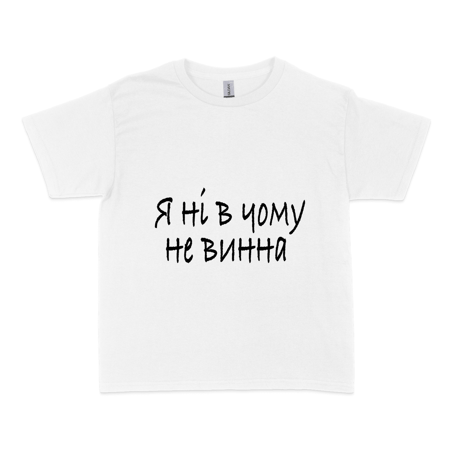 Чоловіча футболка "НЕ ВИННА"