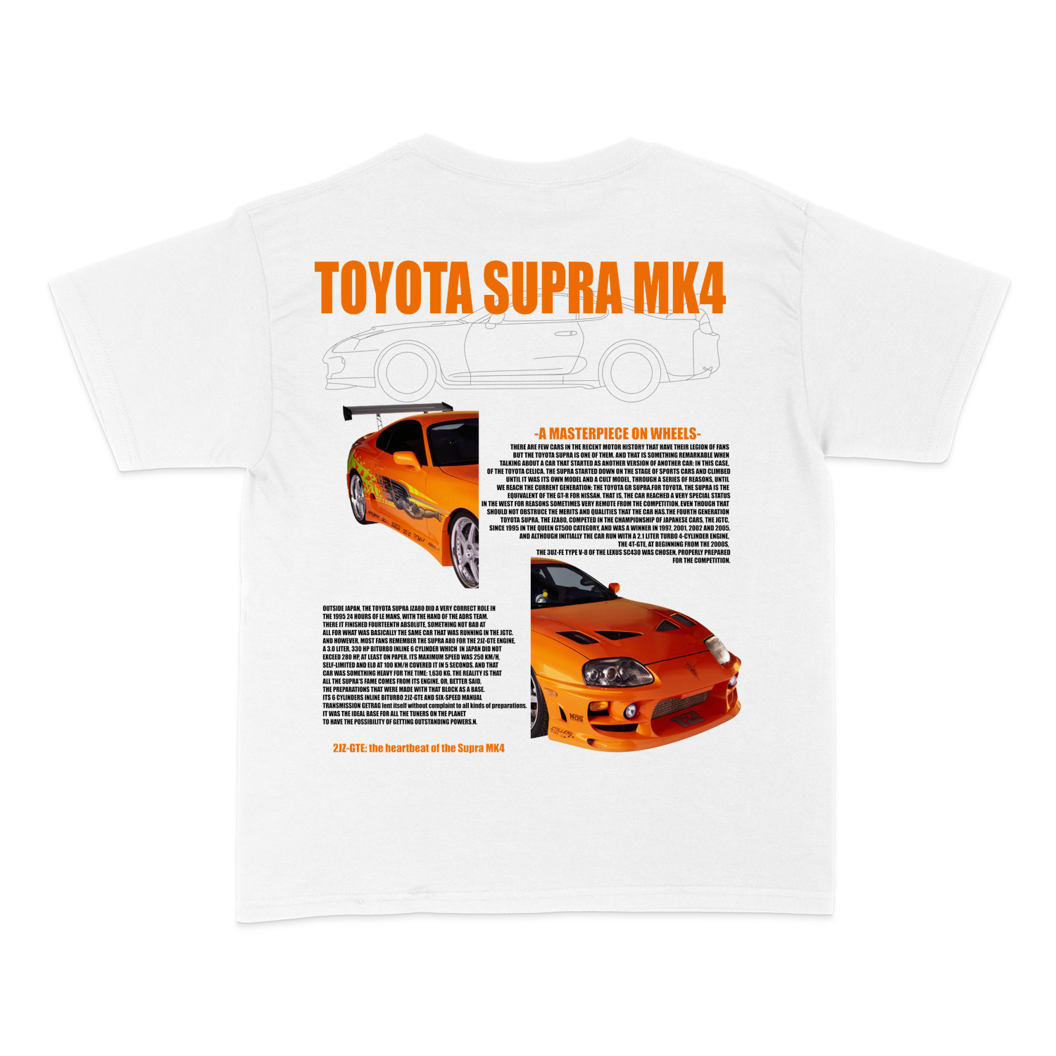 Чоловіча футболка "Toyota supra MK4" - Futboss